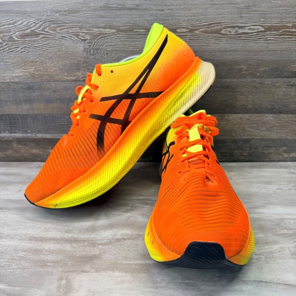Asics Metaspeed Sky Mens Running Shoes Orange Yellow Gradient 1011B215 Size 12 - Picture 3 of 10